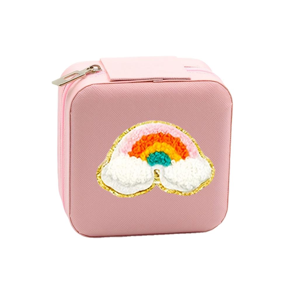 

Jewelry gift box storage box, portable necklace ring dust-proof storage box, earring small delicate jewelry box. zwq