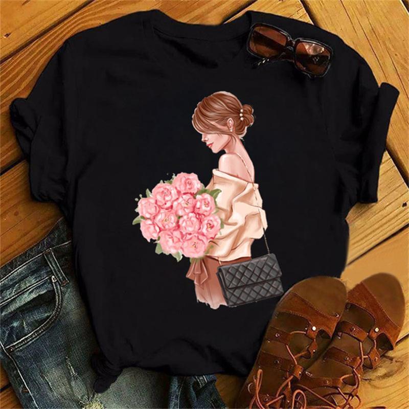 3d Printing Pattern Printing Women's Short-sleeved T-shirt Tops Casual Fashion Style Clothing
