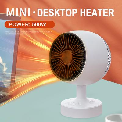 Chauffage de bureau intelligent à température constante mini pour petit bureau à domicile à tête oscillante Chauffages PTC portables pour électrique