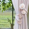 2PCS Exquisite Curtain Clips Elegant Curtain Buckle Modern Flower Curtain Tiebacks  Living Room