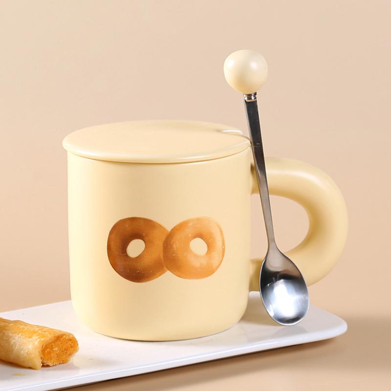 Keramik Brot Niedliche Milchtasse Milchtasse Wohnheim Trinkwasserbecher Tasse Hohes Aussehen