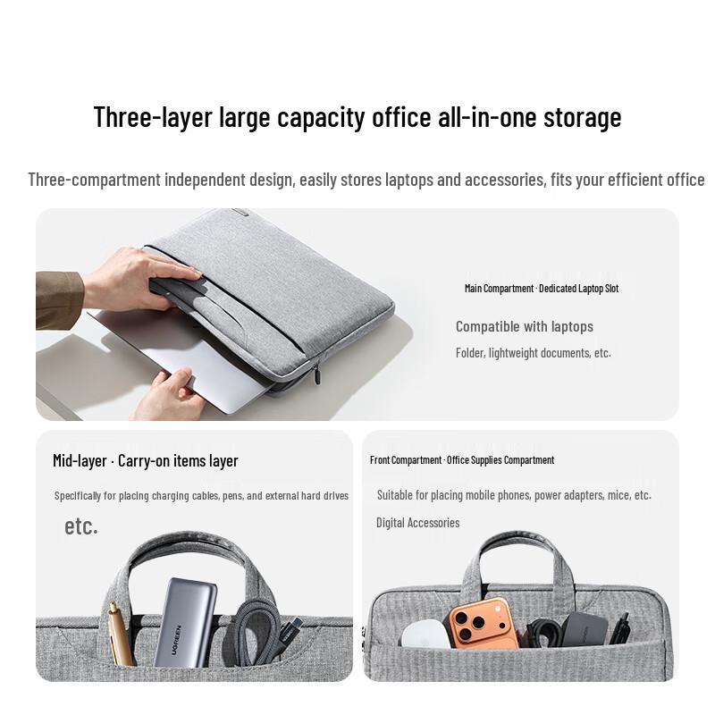 Ugreen Laptop Tote Bag for 12.5-13.9 inch Laptops