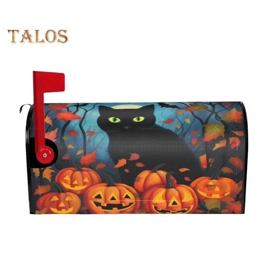 Mailbox Cover Halloween Themed Magnetic Mailbox Wrap Colorful Gothic Mailbox Sleeve for Garden Yard Home Outdoor Decor