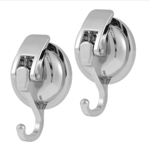 1/2 Stück Saugknapfhaken für Dusche Schwerlast Vakuum Duschhaken für Innendusche Super Saugkraft für Küche Bad Toilette