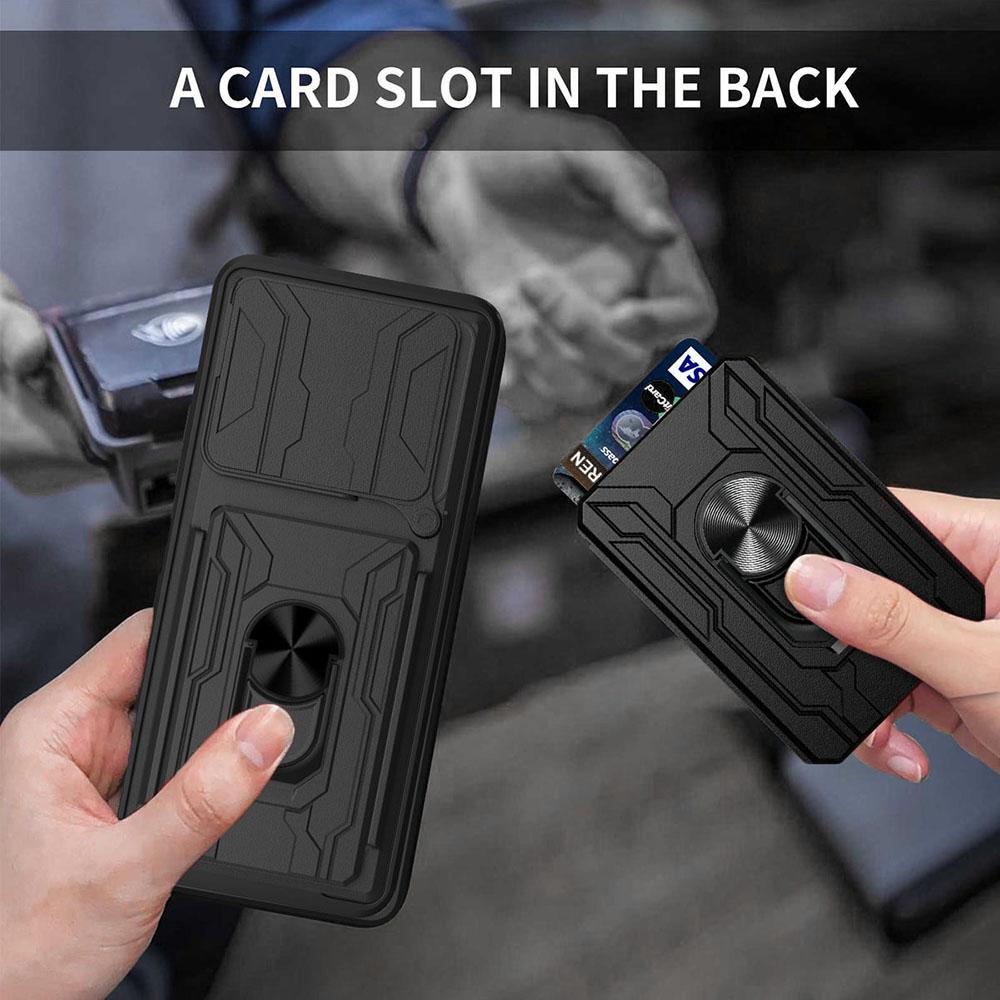 Phone Case For Infinix Note 40 Pro+/Note 40 Pro 5G/4G PC+TPU Kickstand Back Cover with Camera Slider