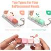 2 Pcs Keyboard Fidget Toy 4-In-1 Keyboard Decompression Button Finger Clicker Toys Stress Relief Keychain Gifts