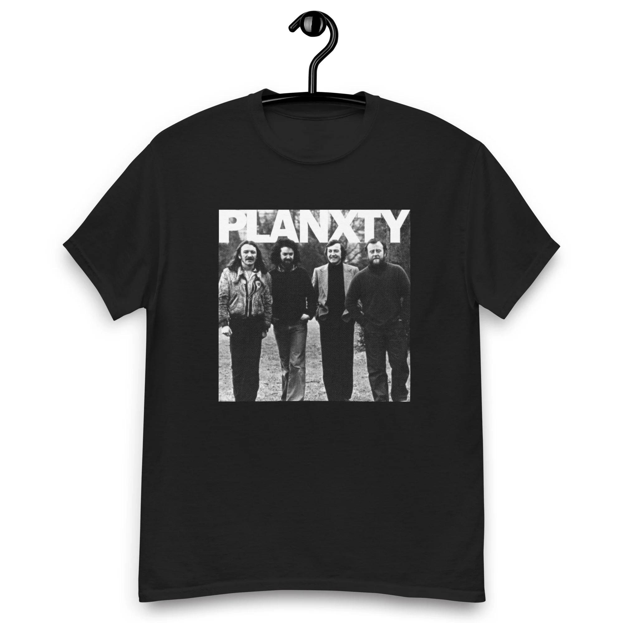 Planxty Retro Band TShirt Vintage Folk Music Group Portrait Print Tee Casual Cotton Top for Fans Unisex Streetwear XL