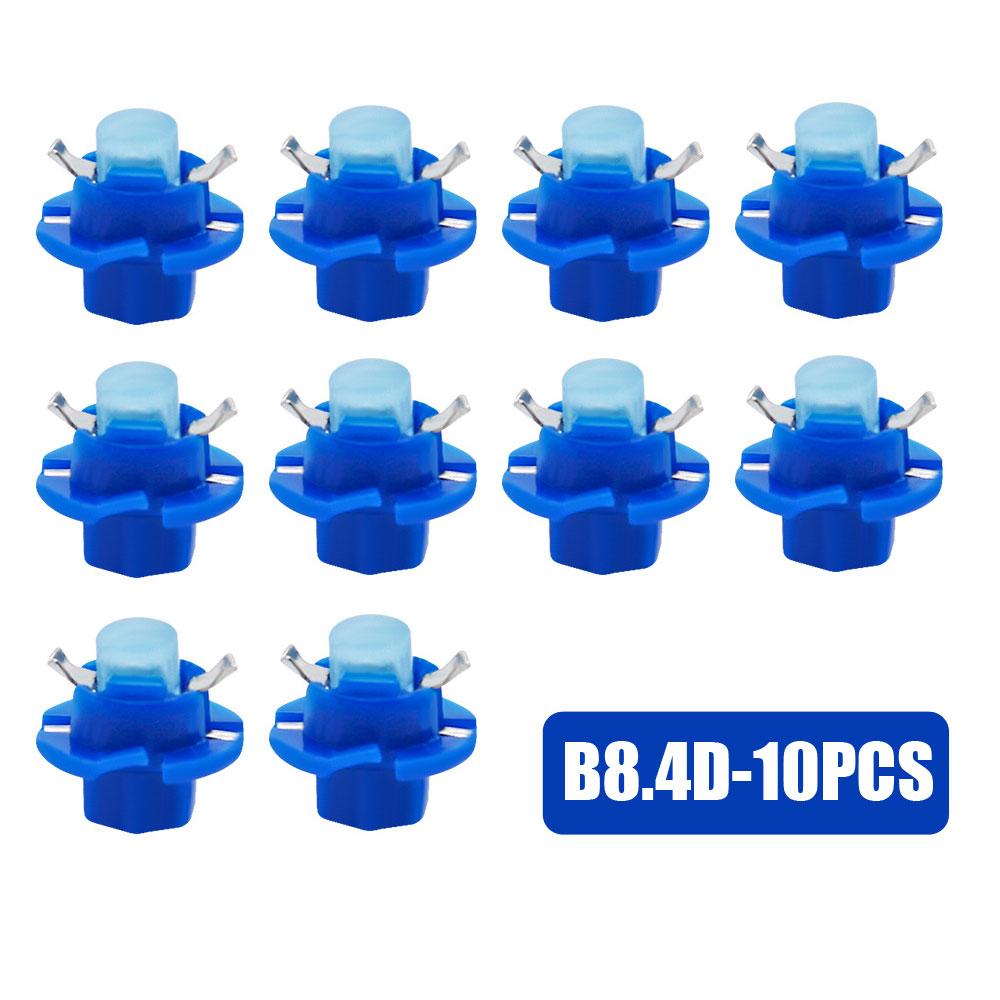 10pcs Universal DC 12V Indicator Signal Lamp Car B8.4 LED Dash Board Bulb Car B8.4D Trument Panel Car Light Accessories