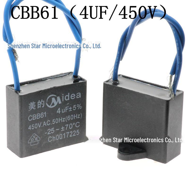 CBB61 Ceiling Fan Start Capacitor (1.2-5UF, 450V) for Range Hoods