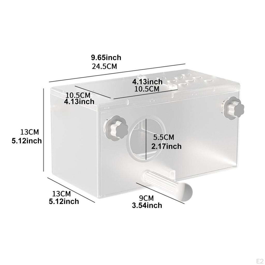 Multipurpose Bird Nesting Box, House with Perch, Transparent Breeding Box for Canaries Parrots