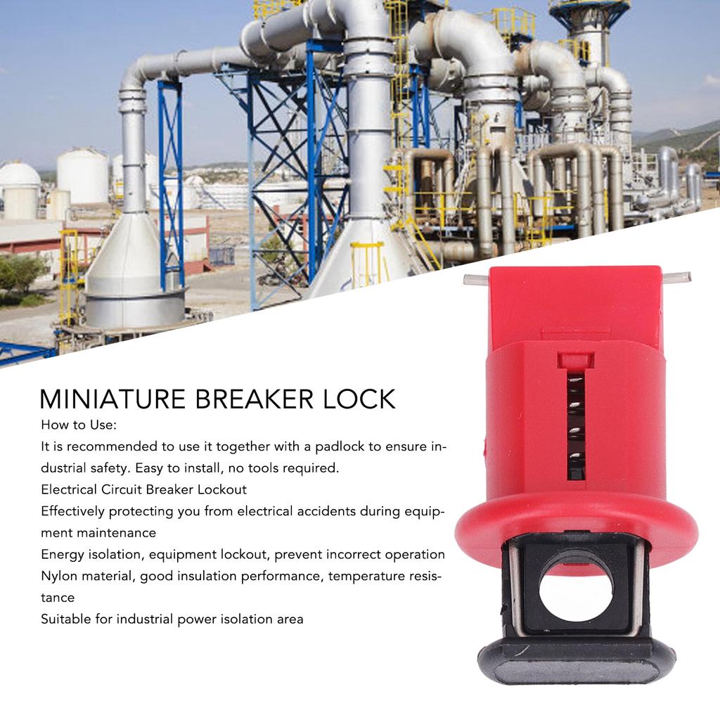 5Pcs Electrical Circuit Breaker Lockout Pin Outward Miniature Insulation Lock for Industrial Power Isolation Area