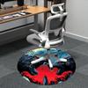 1PC Werewolf Moonlit Office Round Area Rug,  Mat Suitable ForOffice, Under Office Chairs Bedroom Living Room Home Decor, Room Deco