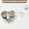 2/4/12/20Pcs Love Heart Curtain Magnet Closure Prevent Light Leaking Magnetic Curtain Clip Heavy Duty Alloy Thin Drapery Curtain Weight Magnet Holder