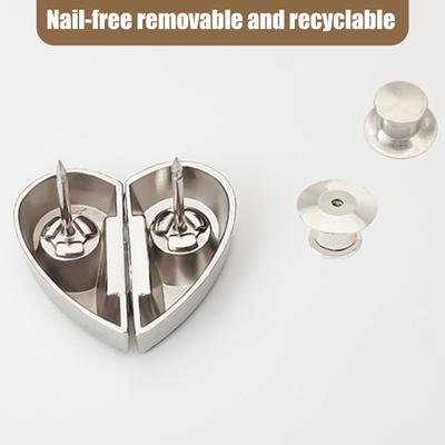 2/4/12/20Pcs Love Heart Curtain Magnet Closure Prevent Light Leaking Magnetic Curtain Clip Heavy Duty Alloy Thin Drapery Curtain Weight Magnet Holder