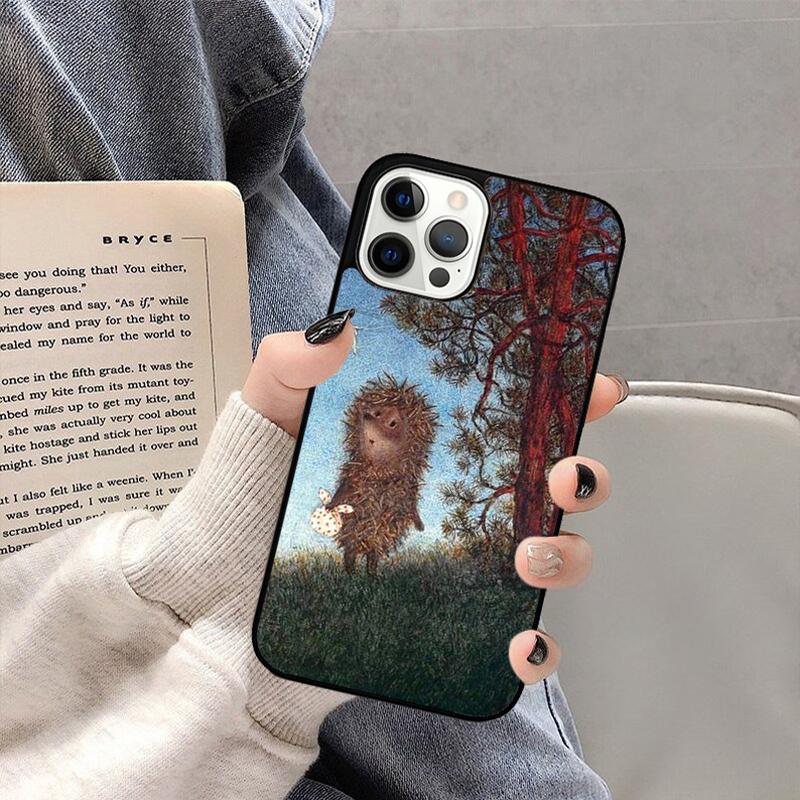 Hedgehog in the Fog Phone Case For iPhone 17 Air 16 15 14 plus 11 12 13 Pro Max coque Cover Shell