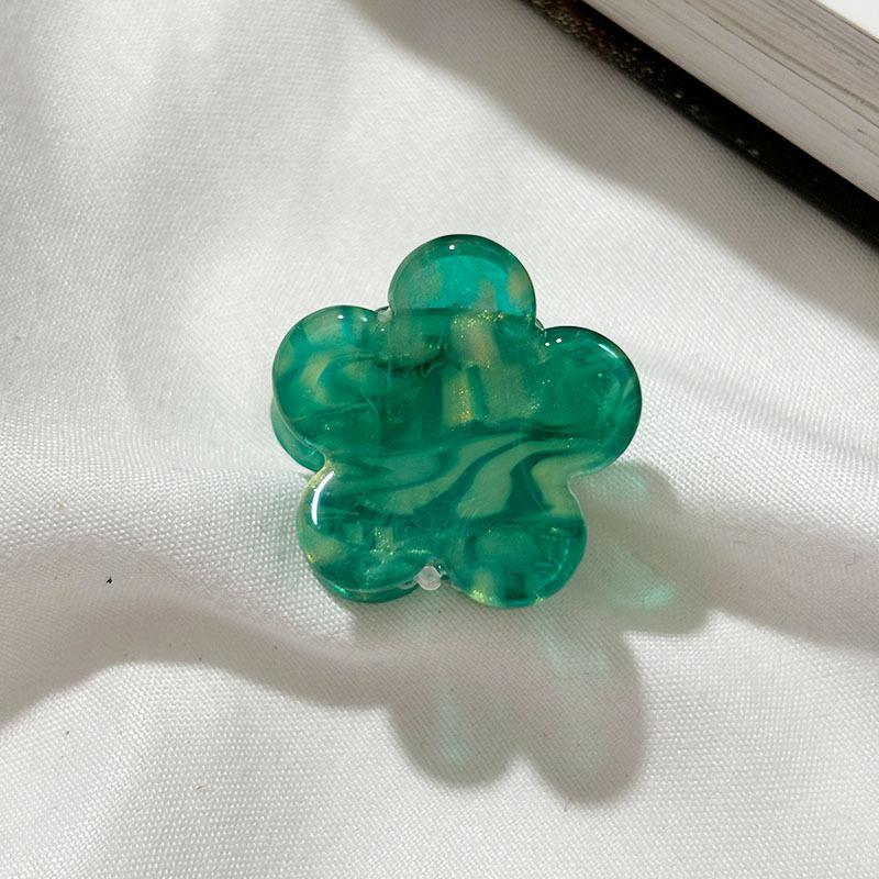 Ins  Cute 2.5cm Mini Little Flower Hair Clip Simple Cute Acetic Acid Color Magic Top Clip Side Clip Hair Accessories