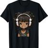 Anime en Muziek Zwart Meisje Anime Merchandise Afro Afro-Amerikaans T-shirt(7)