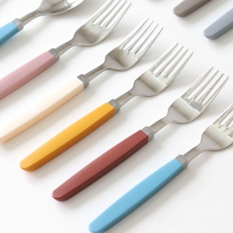 Kamomekitchen 10 COLORS Seagull Kids Spoon and Fork Set 4P