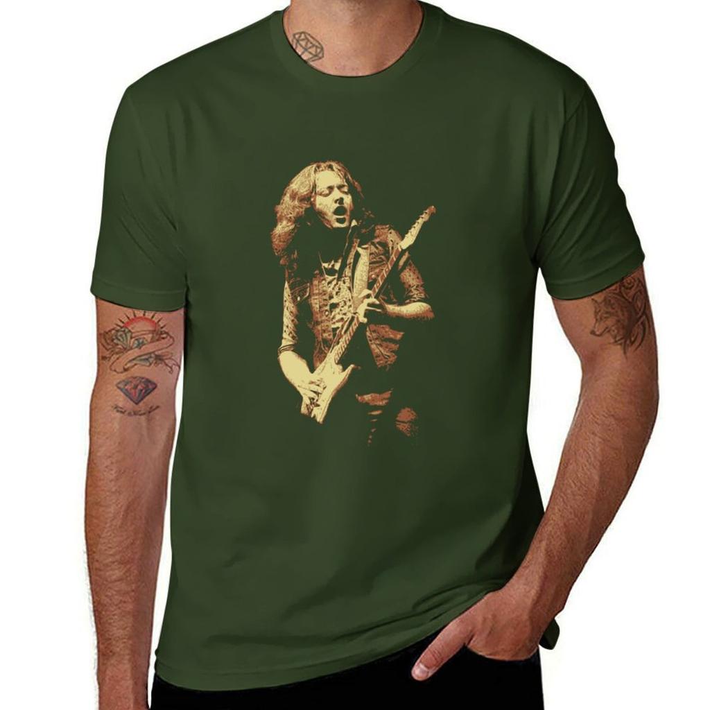 Rory Gallagher Tshirt Summer Top Animal Prinfor Boys Quick Drying Plain Men Clothes