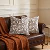 2 stk. Pyntepudebetræk Usynlig Lynlås Vintage Blomstermønster Pyntepudebetræk Sofa Seng Dekorative Pudebetræk
