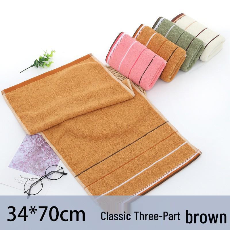 Embroidered Soft Cotton Face Towel - Thick, Absorbent, and Quick-Drying