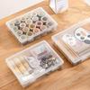 Plastic Storage Box Large Capacity Transparent Durable File Organizer Stackable Case for Home Office School Paper Storage