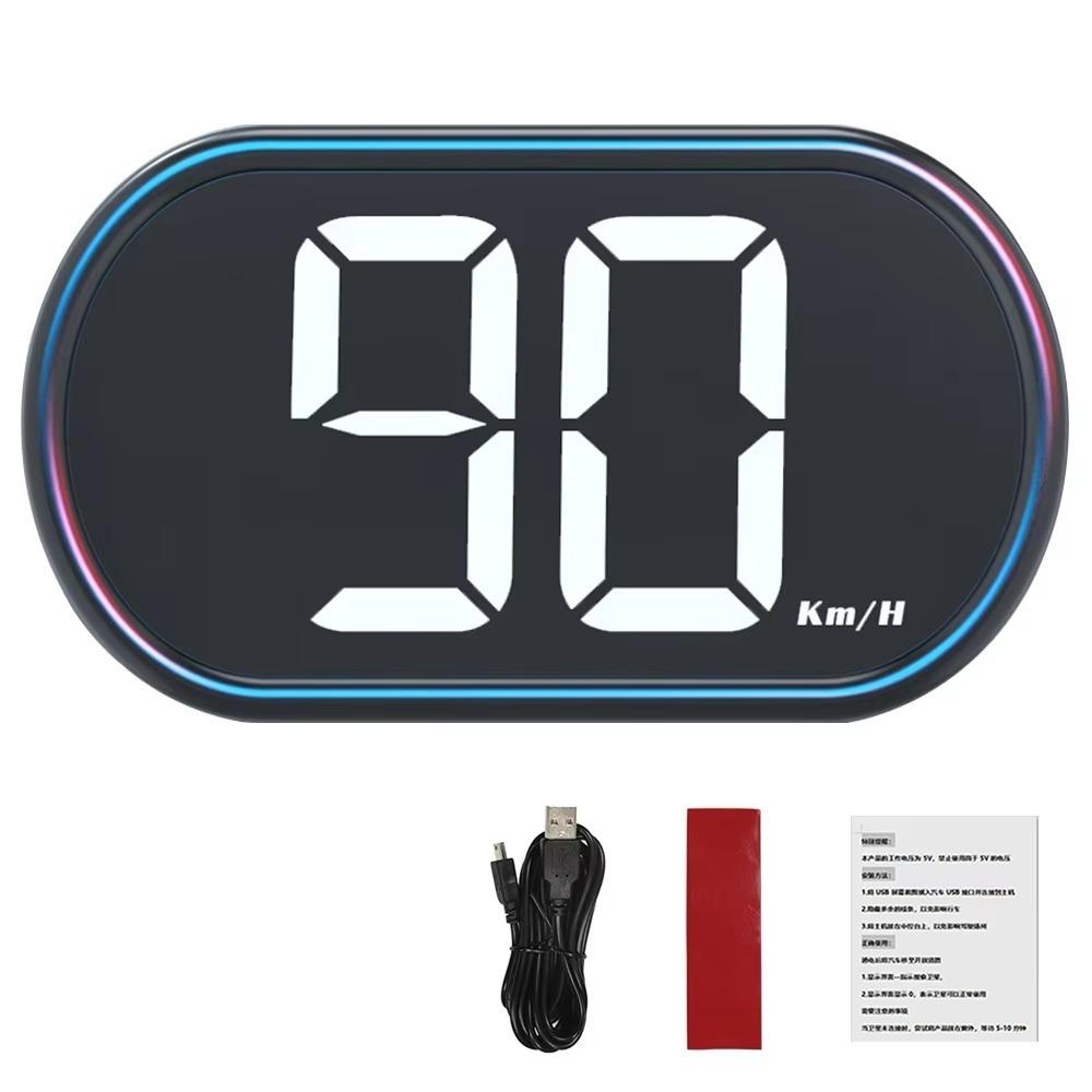 

Универсальная совместимость Автомобильный цифровой спидометр км/ч/миль/ч GPS проекционный дисплей для всех автомобилей KM/H White