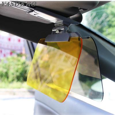 Yeni Araba Güneşlik Gündüz Gece Anti-Dazzle 2 In 1 Göz Kamaştırıcı Gözlük Kart Yuvası Clear View Visor için
