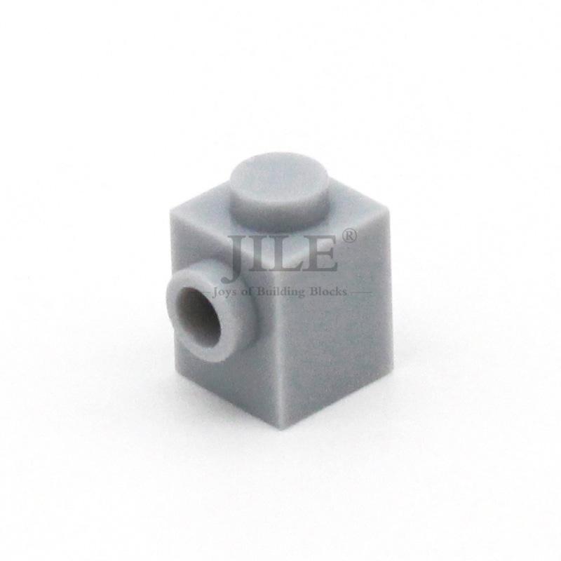 50pcs Moc Creative Brick Modified 1x1 with 2 Hole 87087 DIY Basics Enlighten Building Blocks Classic Compatible Assembles Parts