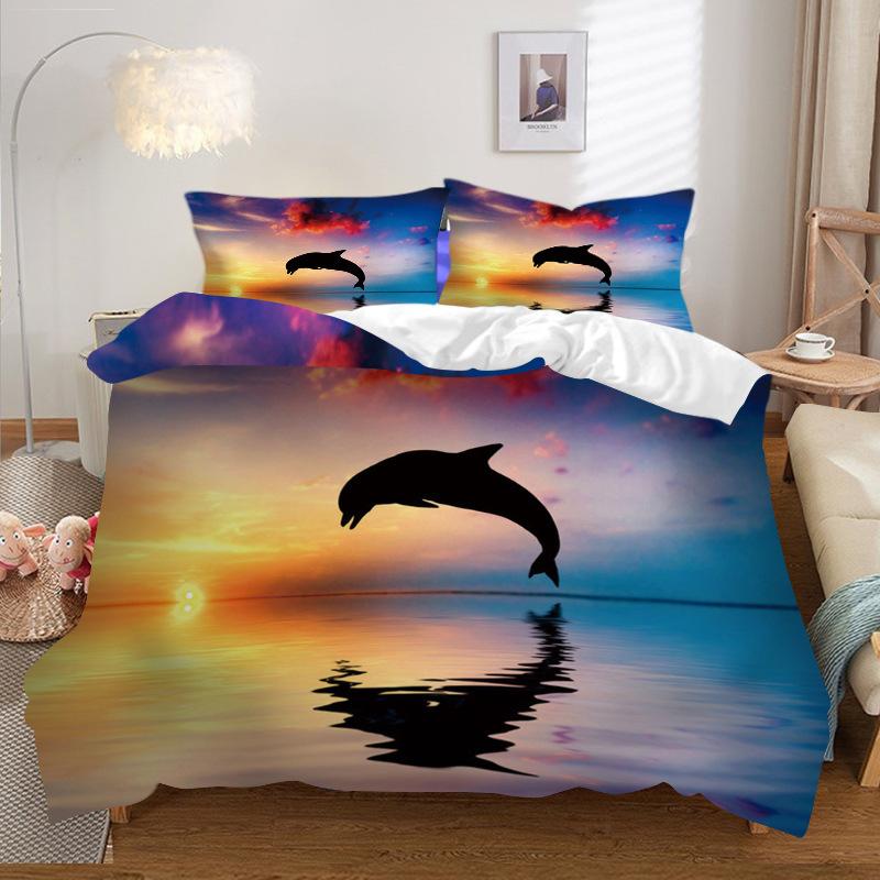 Fashion Technology Printing, 3D Digital Printing, Bedding, Duvet Covers, Pillowcases, Three-piece Sets