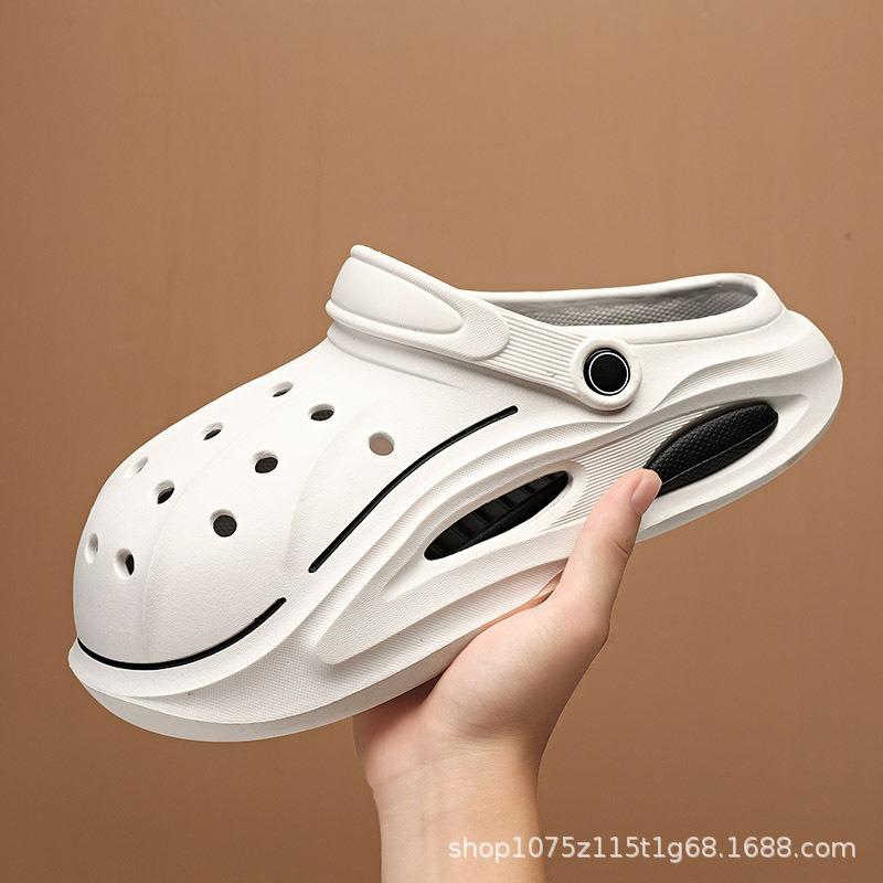 Men's summer new cool slippers non-slip, wear-resistant and deodorant thick-soled hole shoes wear casual fashion trend cool slippers