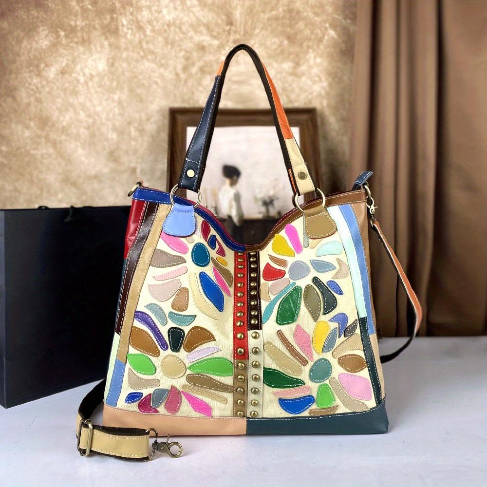 

Новая Сумка-тоут из коровьей кожи высшего слоя большой вместимости на одно плечо для отдыха, поездок на работу, туризма, шопинга, женская сумочка