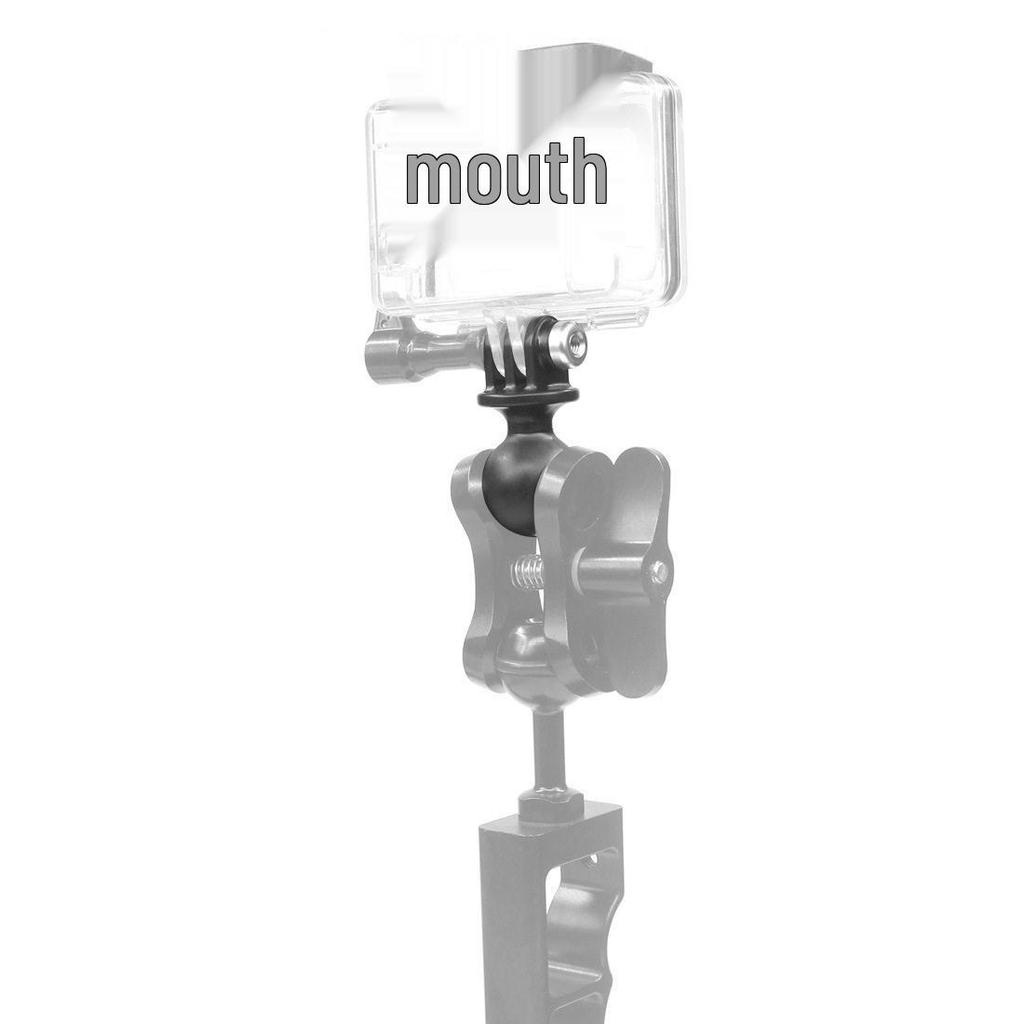 Motorcycle Action Camera Mount Adapter for GoPro/DJI - Spherical Connector Rod & Ball Head Base