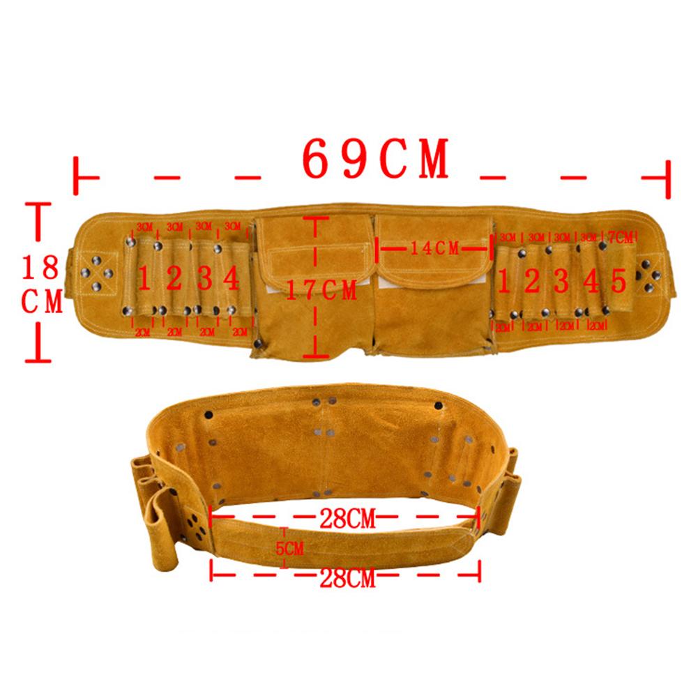 Exquisite Leather Repair Toolkit Garden Tool Bag Tool Holder Waist Bag for High Altitude Construction