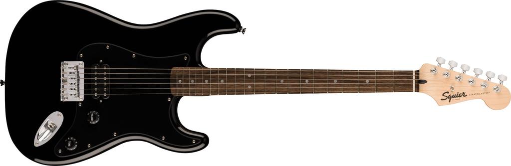 Fender Squier by Fender Squier Electric Guitar Squier HT Laurel Black Black with Soft Case Sonic™ Stratocaster® H, Fingerboard, Pickguard,