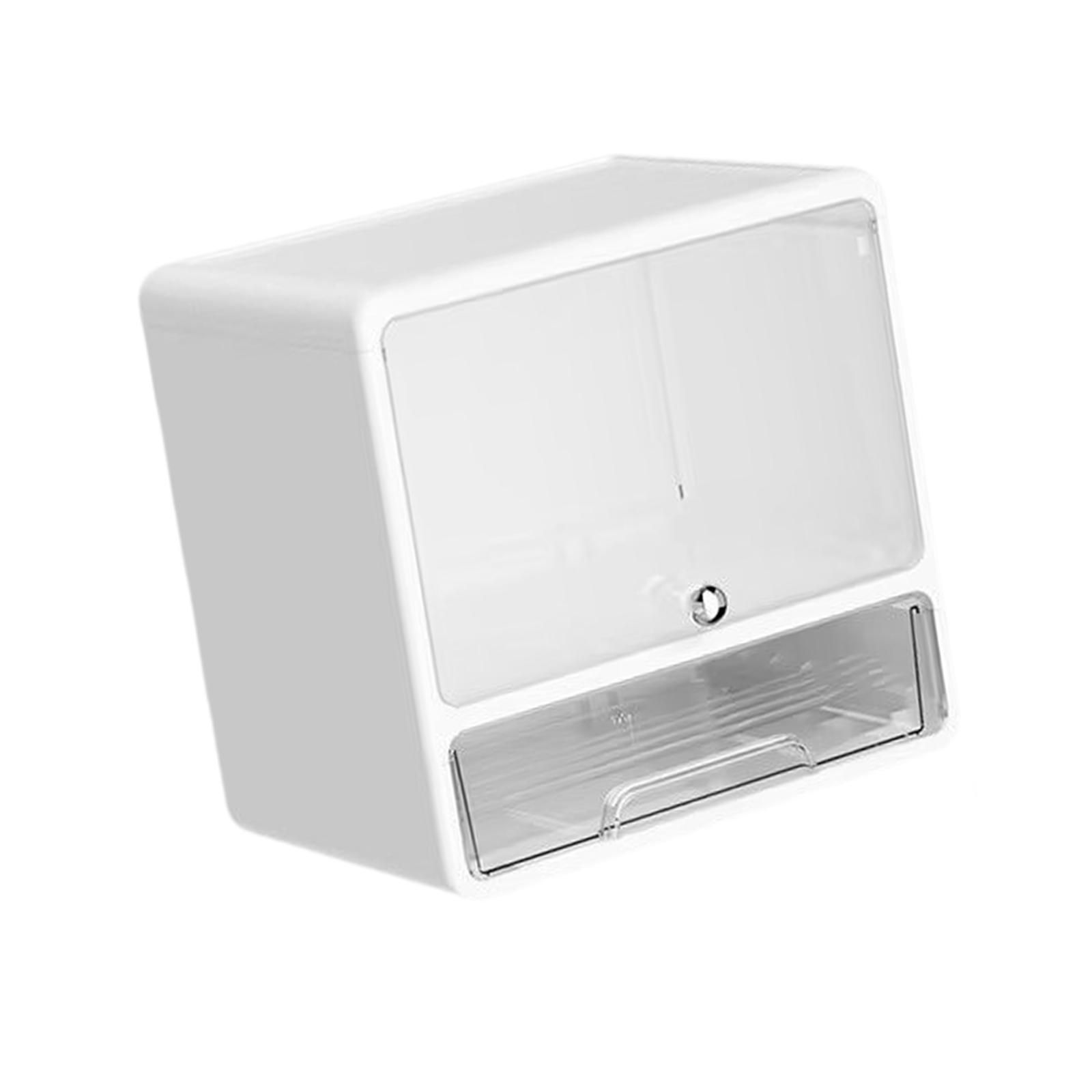 

Desktop Storage Box Smooth Sturdy for Makeup Office Compact Multifunctional Flip Lid Nordic Wear Resistant Office Organizer