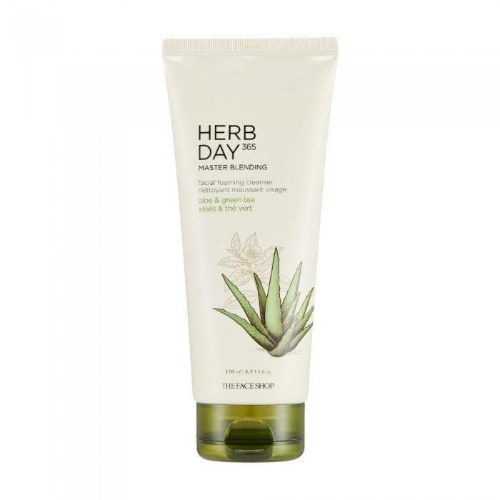 The Face Shop Herb Day 365 Master Blending Cleansing Foam Aloe & Green Tea 170ml