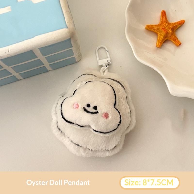 Cute Creative Marine Animal Plush Keychain Cartoon Fun Octopus Starfish Pendant Backpack Decoration Pendant Plush Doll Gift