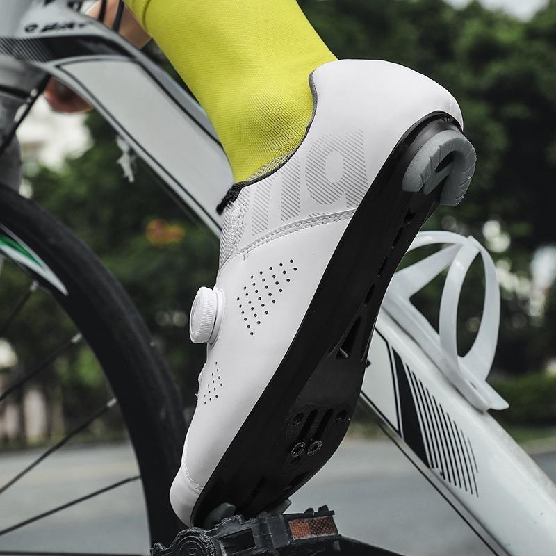 Stivali da Bicicletta Unisex per Esterno Mountain Bike Bici da Strada Stivali Moda Negozio di Ciclismo Scarpe Autobloccanti per Bici da Strada da Donna/Uomo Traspiranti