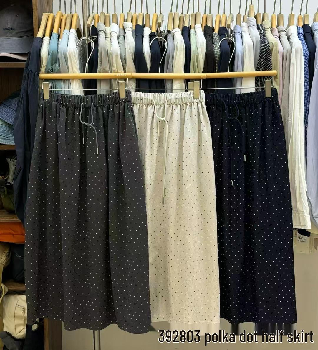 

Юбка миди в корейском стиле свободного кроя большого размера в горошек с эластичной кулиской на талии One Size абрикосовый