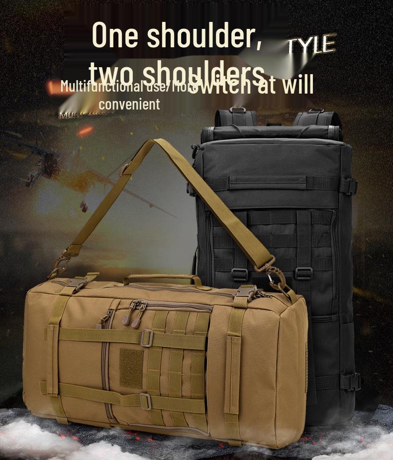 Men's Large Outdoor Mountaineering Backpack, Multifunctional Travel and Storage Bag