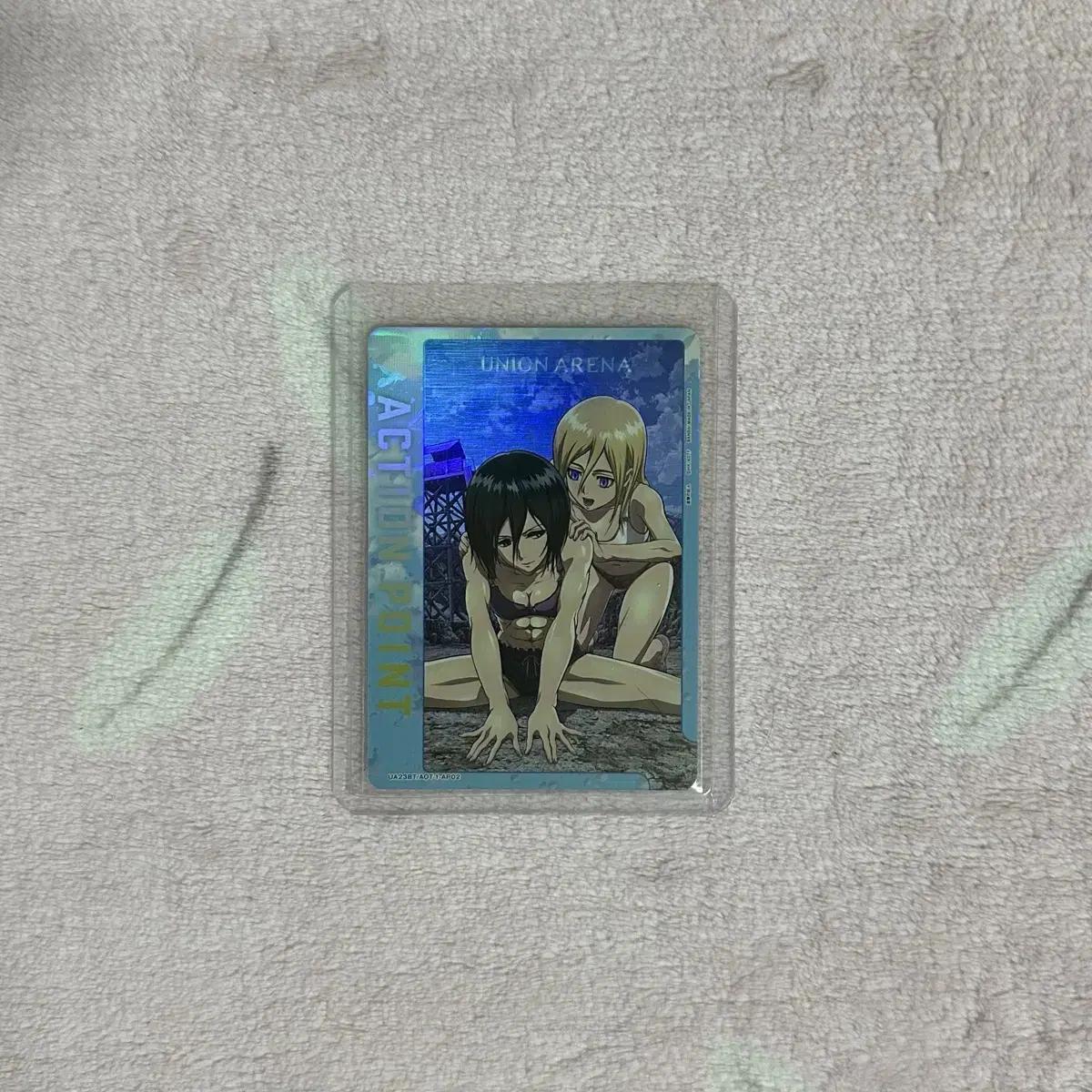 

Attack On Titan Attack On Titan Mikasa Historia Union Arena Vol.1 Action Point Kard