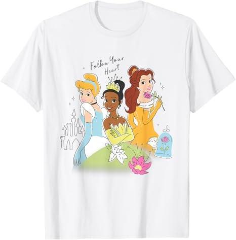 Princess Cinderella Tiana Belle Follow Your Heart TShirt Size S 4xl S