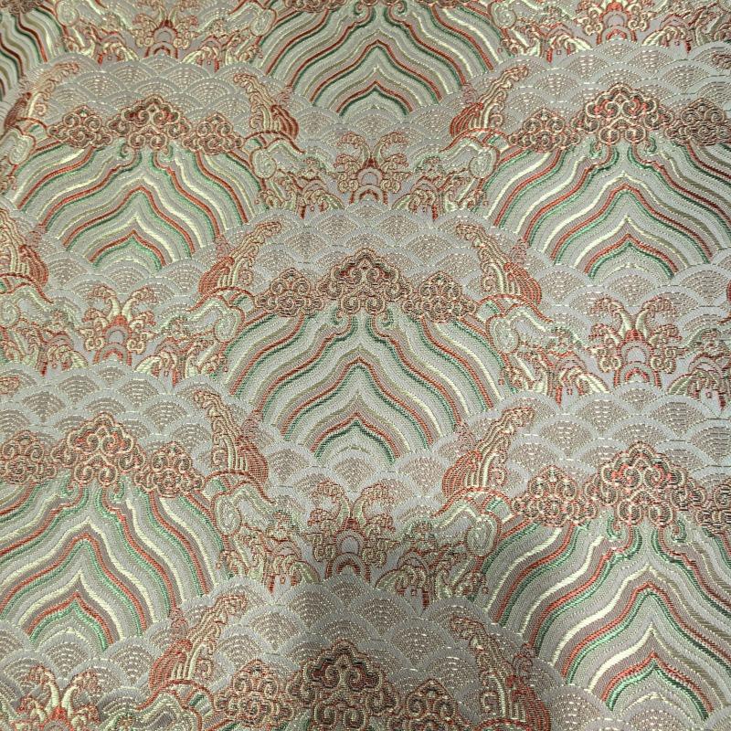 Ancient Style Silk Satin Fabric for Traditional Chinese Tang Suit Cheongsam Embroidered Hanfu Material Handcraft Packaging Cloth