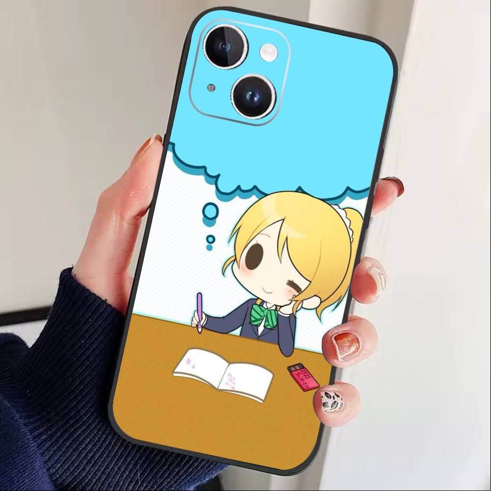 Love Live-Yuuki Setsuna Phone Case For iPhone 16,15,14,13,12,17,Pro Max,Plus Silicone Black Case iPhone11PROMAX