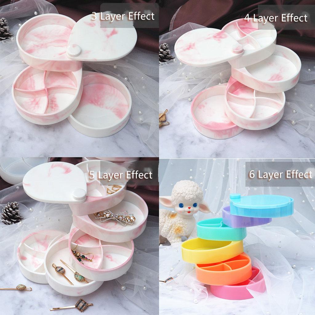 Epoxy Resin Molds with Trays Rotating Box Resin Mold with 3/4/5/6 Layer Bearing