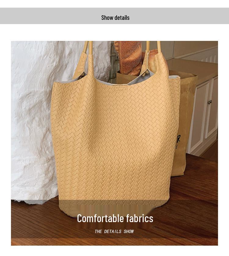 Women's 2026 Fashion Woven Tote Bag - Versatile, High-End, Large Capacity Shoulder Handbag