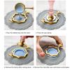 3Pcs for 2.5cm/0.98in Stamp Wax Seal Stamp Rings Gold Wax Seal Stamp Mold  Envelopes