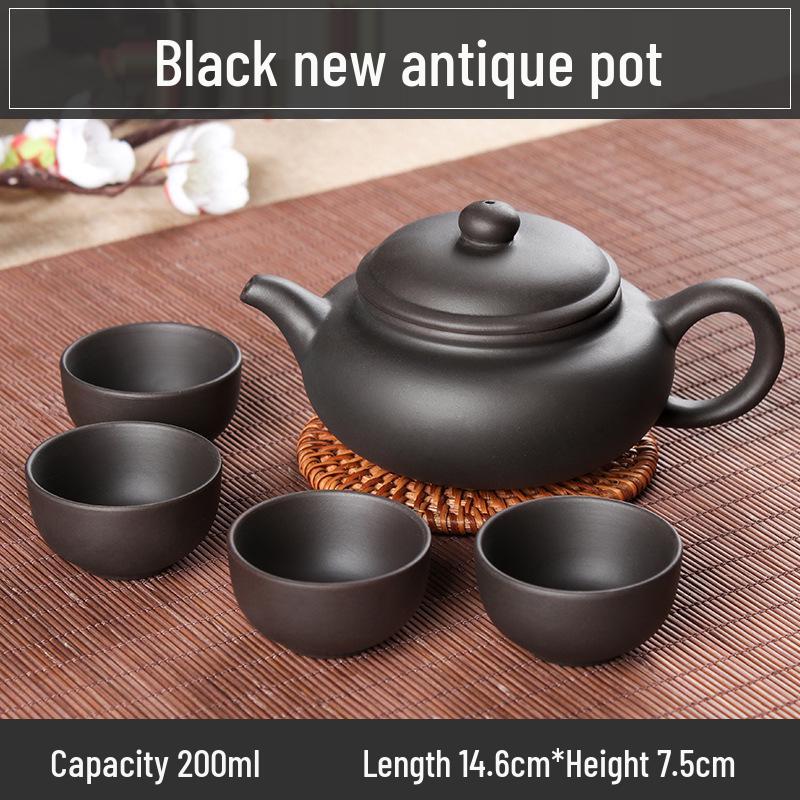 Small Capacity Yixing Xishi Pot: Handmade Purple Clay Teapot with Filter - Antique Style Kung Fu Tea Set