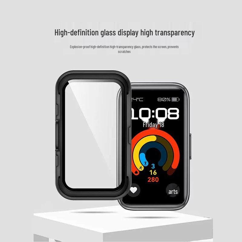 Huawei Band 10/9/8 Watch Full-Coverage Anti-Drop Protective Case with Integrated Film